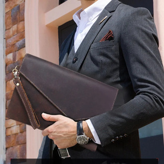 Luxury Brand Business Men Wallets Large Capacity Cell Phone Pocket Fashion Clutch Bag Coins Pocket Purse Multifunction Passport