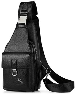 Luxury Brand Crossbody Bags for Men Pu Leather Business Men's Chest Bag Large Casual Male Shoulder Bag Zipper Bolsa De Hombre