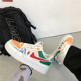 Luxury brand women Sneakers Fashion designer women's Flats Non slip Tennis Shoes Casual Woman Vulcanize Shoes Spring Autumn 2020