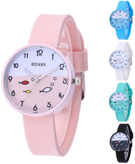 Luxury Children's Watch Silicone Life Waterproof Kids Watches for 3-12 Years Old Use Baby Boys Girls Birthday Party Gift Clock
