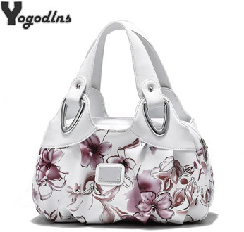 Luxury Flower Design Top-handle Ladies Handbag Women Shoulder Bags PU Leather Messenger Purse Bag Female Tote sac a main