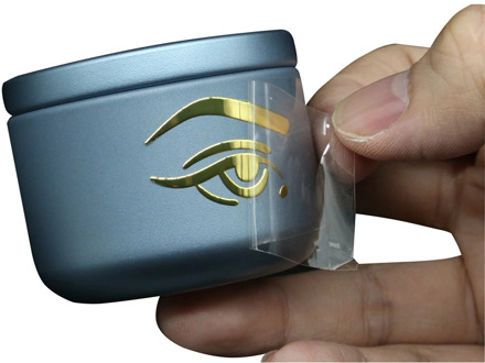 Luxury Metal Stickers Shiny Logo Transfer Sticker Waterproof 3d logo 500pcs/pack