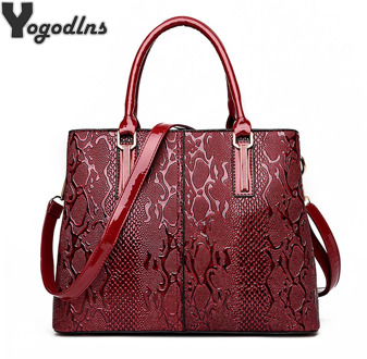 Luxury New Large Capacity Women Bag PU Leather Ladies Handbags and Purse Fashion Shiny Girls Shoulder Messenger Bag Female Tote