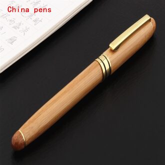 Luxury pen quality 520 log wood Business office Rollerball Pen School student stationery Supplies Ball point Pens