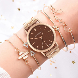 Luxury Women Fashion Watches Bracelet Set Stars Gemstone Ladies Watch Stainless Steel Quartz Wristwatch Femal Relogio Feminino