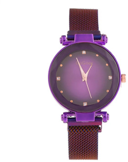 Luxury Women Watches Golden Starry Sky Magnetic Mesh Rhinestone Quartz Wristwatch Lady Female Diamond Watch relogio feminino