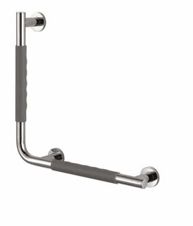 Luzzo® Fisso Soft Badkamergreep/Toiletgreep 90 graden Links 42 cm Grijs