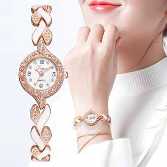Lvpai Brand New Bracelet Watches Women Luxury Crystal Dress Wristwatches Clock Women's Fashion Casual Quartz Watch Reloj Mujer