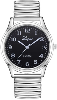 Lvpai Couples Casual Quartz Steel Belt Watch Neutral Quartz Analog Leather Strap Watch Party Winding Ladies Accessories