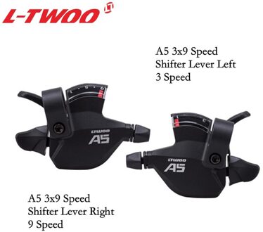 Lwtoo A5 2X9 3X9 Speed Trigger Shifter Hendel Voor Mtb Mountainbike Vet Fiets 18S 27S Fiets 2 Speed 3 Speed 9 Speed Deraillleur A5 3x9 27S