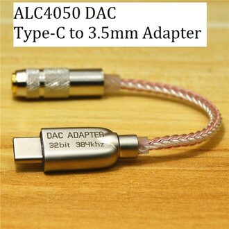 Lxdac Dac ALC5686/ES9280C Usb C Dac Hoofdtelefoon Adapter 32bit386kHz Hifi DSD600ohm Hoge Versterker-Type C Naar 3.5mm Jack ALC4050 DAC