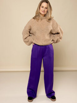 Lxs sporty pants voor dames in de kleur Paars