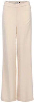 Lxs viscose / linnen wide leg voor dames in de kleur - maat L Beige