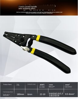 LY-2546B MC4 Tang Lijn Fotovoltaïsche Capaciteit 2.5 / 4 / 6mm2 14-10AWG Connector Set Solar D1 Lijn Snijgereedschap TZ-D1