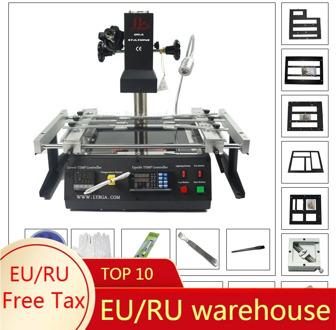 LY IR6500 V.2 BGA Rework Station 2 zones infrared heater 2300W Repair Soldering Station with bga reballing stencils kits