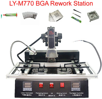 LY-M770 BGA Rework station 2 zones manual operation 1900W bga reballing station free tax to RU