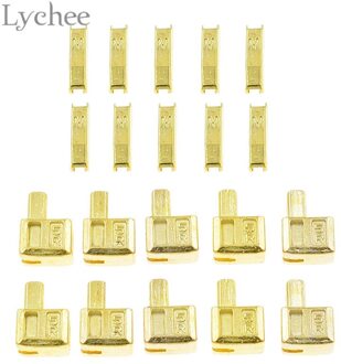 Lychee Leven 10 Sets Metalen Reparatie Rits Stopper Open Einde Rits Stopper DIY Naaien Rits Accessoires voor Kleding 4