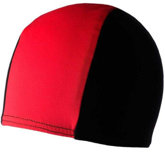 Lycra badmuts met kleurblok voor volwassenen Zwart - One size