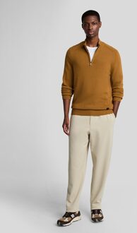 Lyle & Scott 1/4 Zip Gebreide Trui - Geel