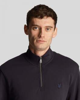 Lyle & Scott 1/4 Zip Sweatshirt - Marineblauw Donker Marine