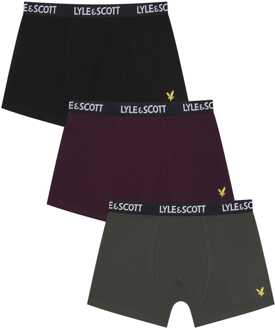 Lyle & Scott 3-pack Core Trunks in Multicolour Veelkleurig