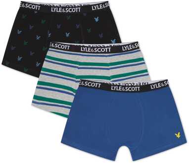 Lyle & Scott 3-pack gemengde zwembroek in multicolour Veelkleurig - 8-10J / 128-140cm