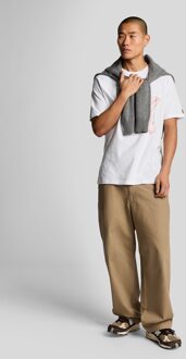 Lyle & Scott 3D Lijn Graphic T-Shirt - Wit