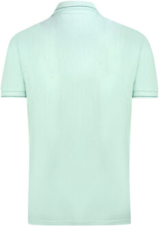 Lyle & Scott Acid Blue Branded Collar Polo Shirt Lichtblauw