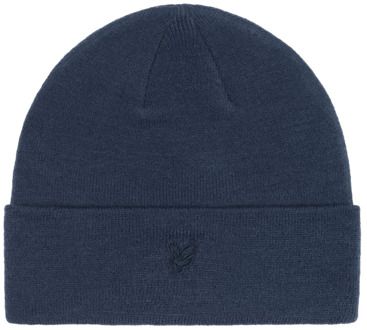 Lyle & Scott Adelaar Beanie Muts Lyle & Scott , Blue , Unisex - ONE Size