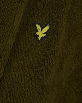Lyle & Scott Badjas van badstof in groen Navy