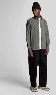 Lyle & Scott Bamboe Lange Mouwen Shirt - Donkergrijs - maat