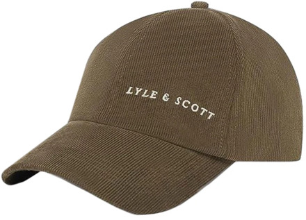 Lyle & Scott Baseballpet van fluwelen katoen Lyle & Scott , Green , Heren - ONE Size