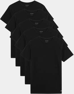 Lyle & Scott Basis T-shirt in Zwart (5-pack)