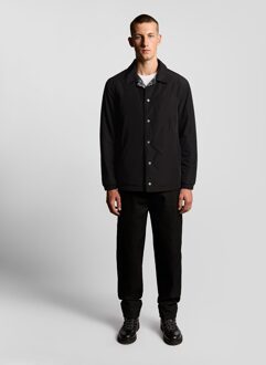 Lyle & Scott bedrukte omkeerbare jas - zwart