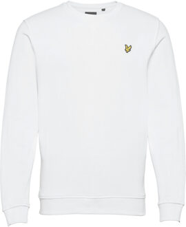 Lyle & Scott Bedrukte Ronde Hals Sweatshirt Lyle & Scott , White , Heren - 2XL