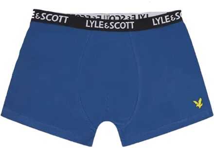 Lyle & Scott Boxershorts voor jongens (Set van 3) (Donkerblauw/Blauw/Grijs/Groen) - maat 8-9J / 128-134cm