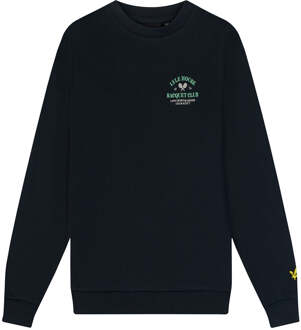 Lyle & Scott Boys' Racquet Club Graphic Sweatshirt - Donkerblauw Navy