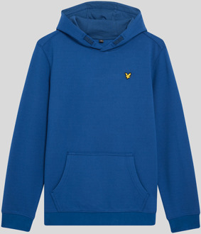 Lyle & Scott Brushback Fleece Hoodie voor jongens - Marineblauw Navy