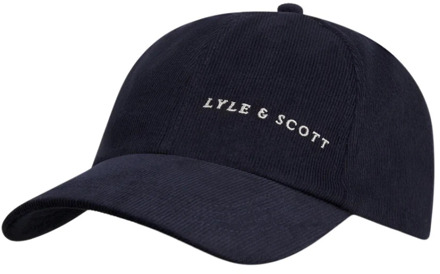 Lyle & Scott Cap- LS Cord Baseball Cap Lyle & Scott , Blue , Heren - ONE Size