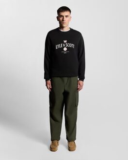 Lyle & Scott Cheers Graphic Crew Neck Sweatshirt - Zwart