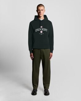 Lyle & Scott Cheers Graphic Loopback Hoodie - Marineblauw Navy