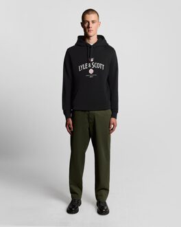 Lyle & Scott Cheers Graphic Loopback Hoodie - Zwart