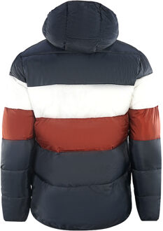 Lyle & Scott Colourblock Puffer Navy Blue Jacket - maat 2XL Blauw