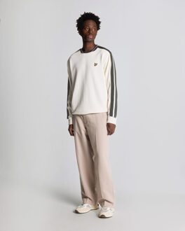 Lyle & Scott Contrast Taped Sweatshirt - Beige