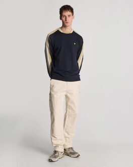 Lyle & Scott Contrast Taped Sweatshirt - Donker Marineblauw