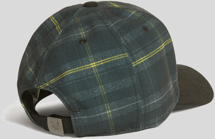 Lyle & Scott Contrast Tartan Check Baseballpet - Zwart - One Size