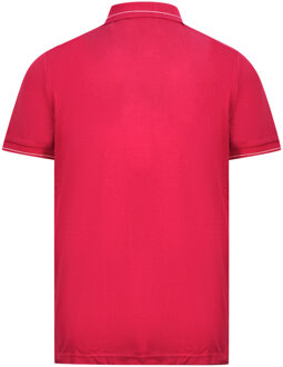 Lyle & Scott Cranberry Branded Collar Polo Shirt - maat S Rood