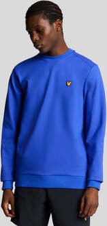 Lyle & Scott Crew Neck Fly Fleece Sweatshirt - Explorer Blue Blauw