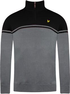 Lyle & Scott Croft Golf Heren Grijze Trui - maat L Grijs
