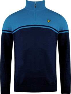 Lyle & Scott Croft Golf Heren Winterblauwe sweater - maat XL